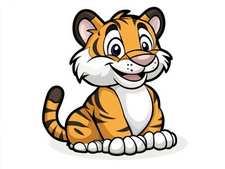 Cute cartoon tiger cub (2)