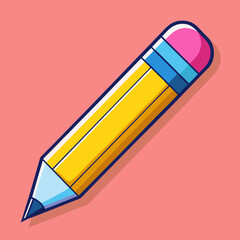 vector illustration of a pencil