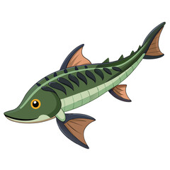 Paddlefish Silhouette Vector