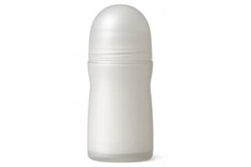 Roll-on deodorant positioned on clear surface, representing personal hygiene, freshness, and daily grooming necessities
