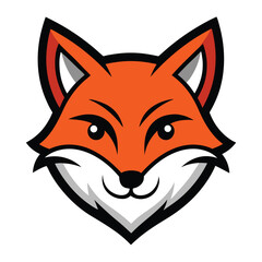 Playful fox mascot logo design with vibrant colors on white background