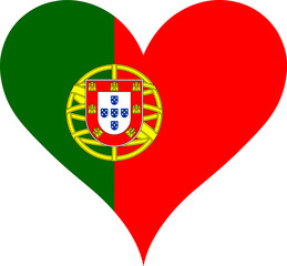 Heart Flag Portugal, Heart Portugal Flag