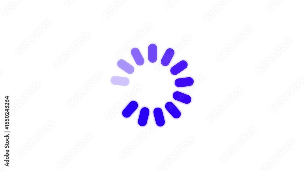 Poster animated of circle loading icon .wheel loading concept icon white background