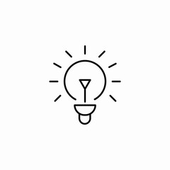 light bulb idea icon sign vector