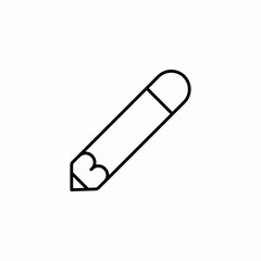 pencil writing tool icon sign vector
