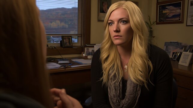 Two women in conversation