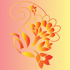 Ornamental Round Lace Mandala Design with Floral and Vintage Elements