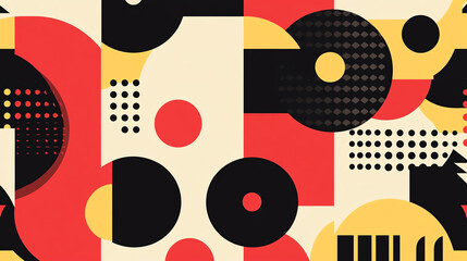 Obraz premium Seamless abstract geometric pattern with modern style