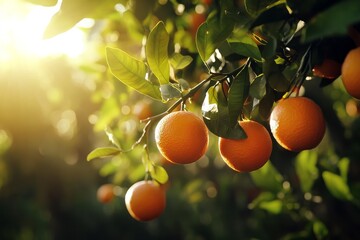 Sunlit Orange Grove