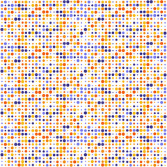 Endless vector seamless pattern consisting of various colorful graphic elements.