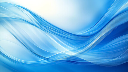 Fototapeta premium Blue abstract wave background for corporate design