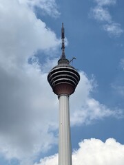 Kuala Lumpur Tower. KL Tower viewed from Street Level, Malaysia. 