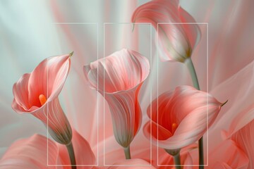 Elegant pink calla lilies with bokeh background, perfect for iPhone wallpaper