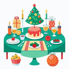 Festive Christmas Table