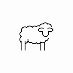 fluffy sheep wool icon sign vector