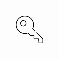 single key icon icon sign vector