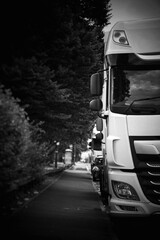 truck on the road