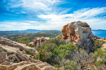 Unbelivable view on popular travel destination Bear Rock (Roccia dell’Orso) on Capo D'orso
