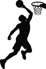 Obraz premium basketball player silhouette