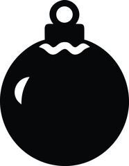 Obraz premium christmas ornament silhouette