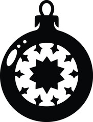 Obraz premium christmas ornament silhouette