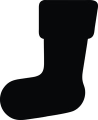 christmas stocking silhouette