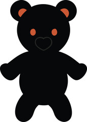 cute teddy silhouette