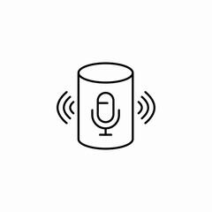smart speaker audio icon sign vector