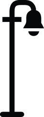 street lamp isolated silhouette