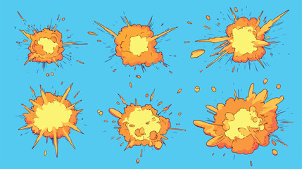 Dynamic Comic Explosion Expression Bomb Effect