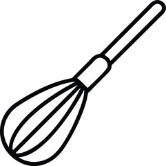 whisk kitchen line art