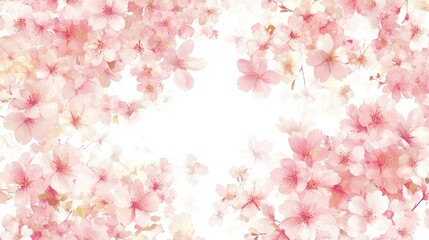 Delicate floral design with soft pink blossoms.