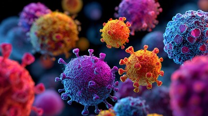Virus attack concept showing bacteria virus or pathogen detailed high resolution scientifically inspired visuals vibrant color clean background concept of hygiene health safety 