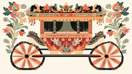 Traditional Filipino Kalesa Patterns with Carriage Design