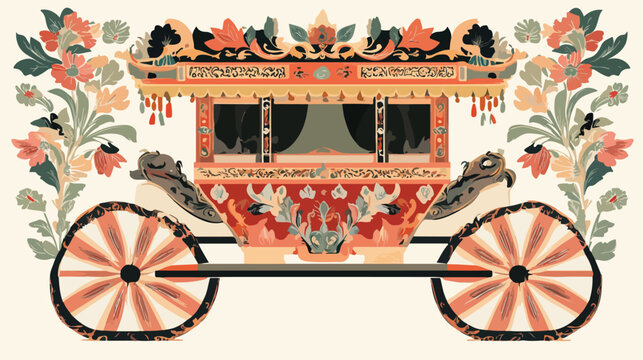 Traditional Filipino Kalesa Patterns with Carriage Design