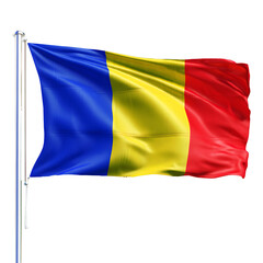 Obraz premium Romania Flag Isolated