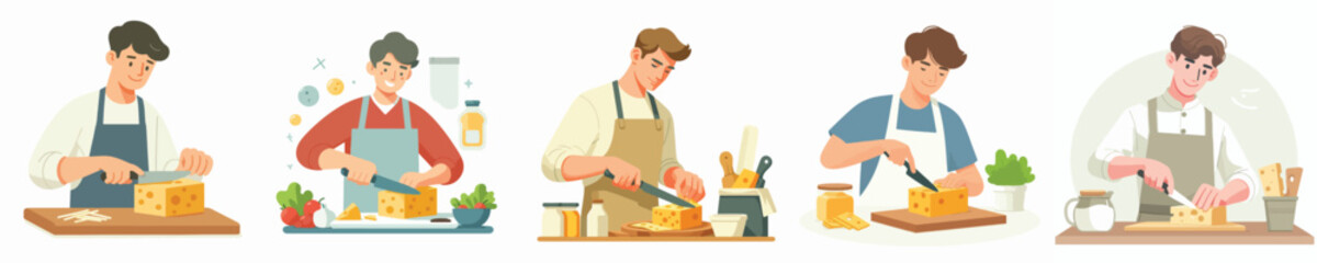 cheese slicing character vector