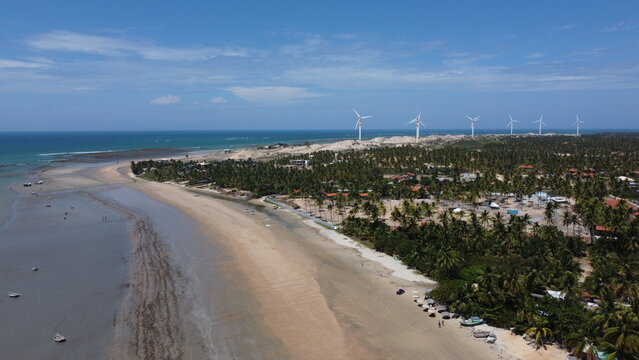 Praias Cear&aacute; Jeri Taiba Por do Sol