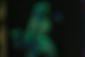 Abstract Green and Blue Bokeh Lights