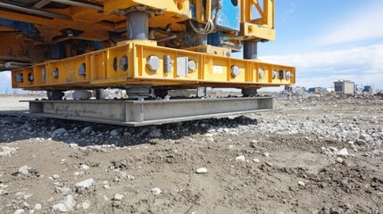 Field testing of compaction using plate load test equipment on gravel subbase