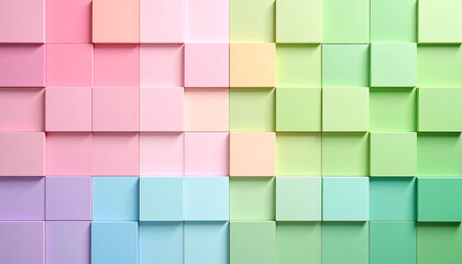 Minimalist rainbow Colourful Paint Palette Texture Background, pastel green and pink background