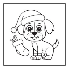Bold & easy Cozy Christmas coloring book, black & white designs, line art vector illustration, coloring page, coloring book, holiday coloring book,  christmas, christmas vector, christmas line art