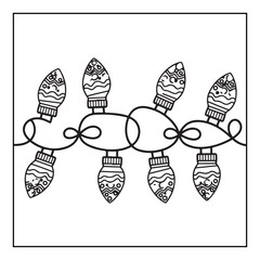 Bold & easy Cozy Christmas coloring book, black & white designs, line art vector illustration, coloring page, coloring book, holiday coloring book,  christmas, christmas vector, christmas line art
