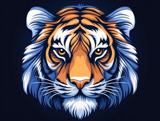 Obraz premium Tiger's Majestic Head