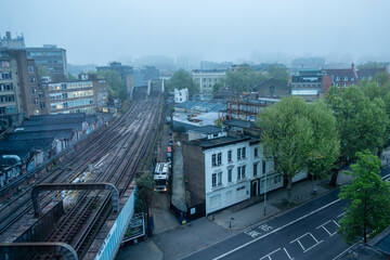 foggy london and city streets scenes