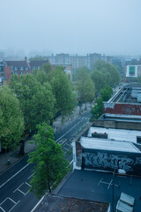 foggy london and city streets scenes