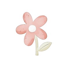 cartoon flower. Colorful illustration, flat style. design for cards, print, posters, logo, cover