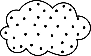 Dotted Cloud Outline