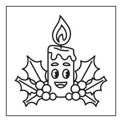 Bold & Easy Cute Christmas coloring book pages, line art, victor illustration, christmas, black and white designs, bold & easy coloring book, bold & easy coloring pages