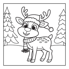 Bold & Easy Cute Christmas coloring book pages, line art, victor illustration, christmas, black and white designs, bold & easy coloring book, bold & easy coloring pages